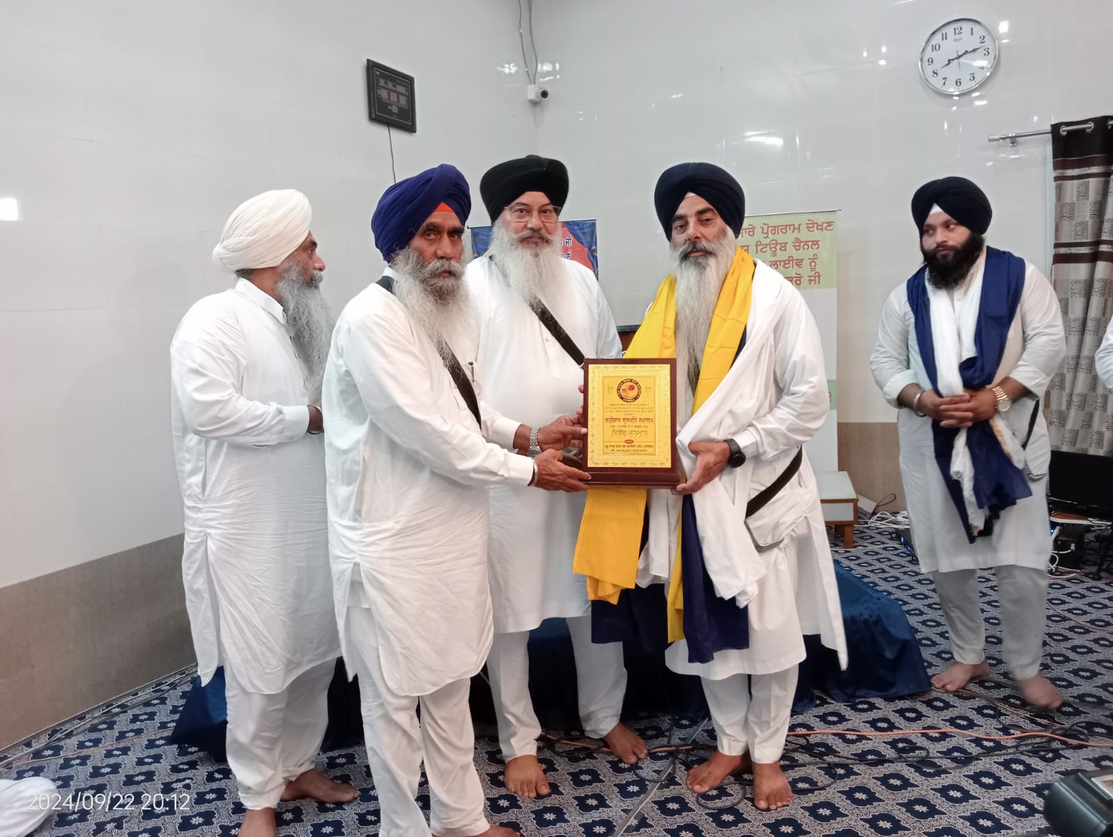 गुरमत समारोह के दौरान बड़ी संख्या में श्रद्धालु शामिल हुए